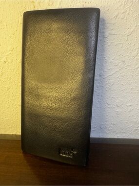 Montblanc Black Leather Long Wallet